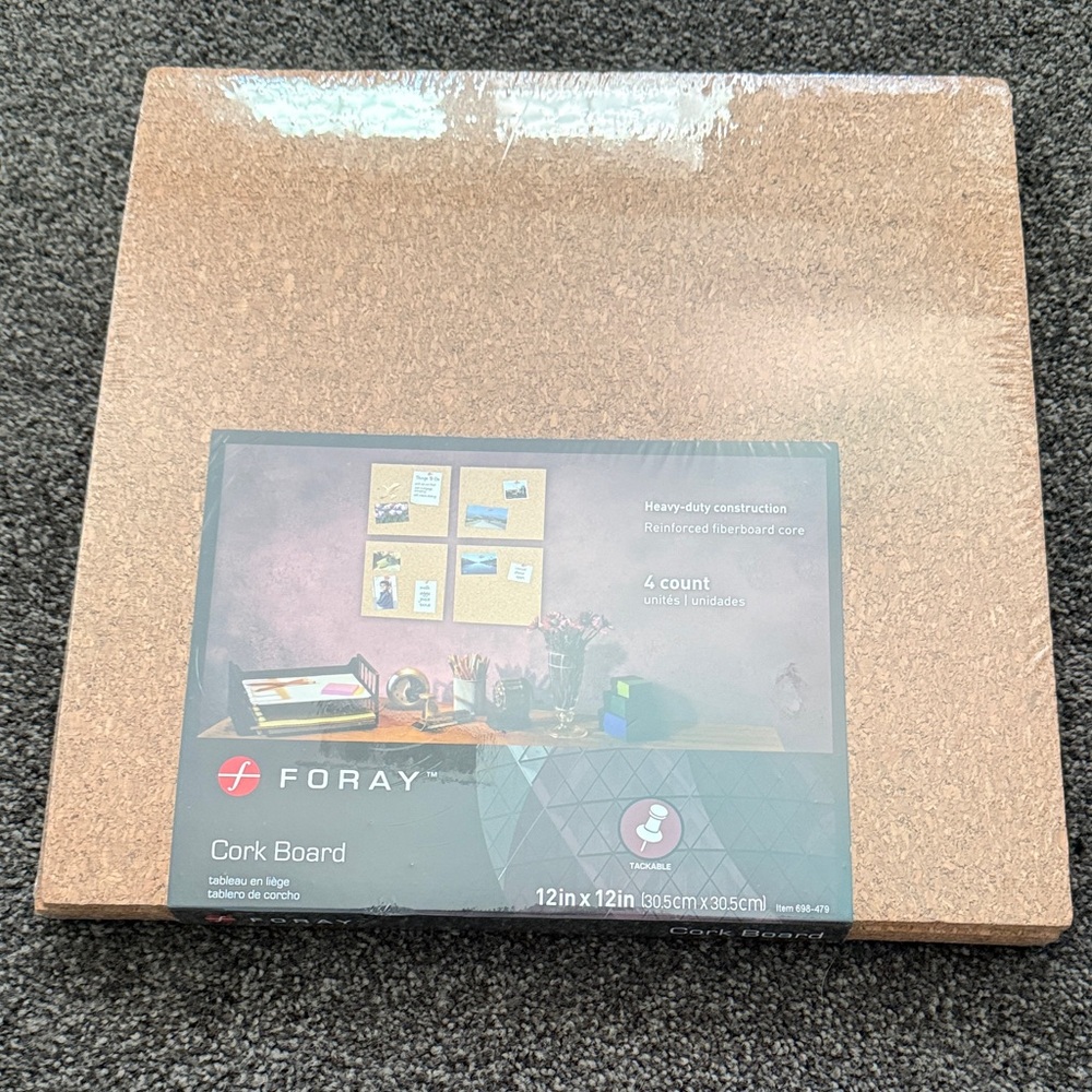 Foray Cork Board 12x12 Set